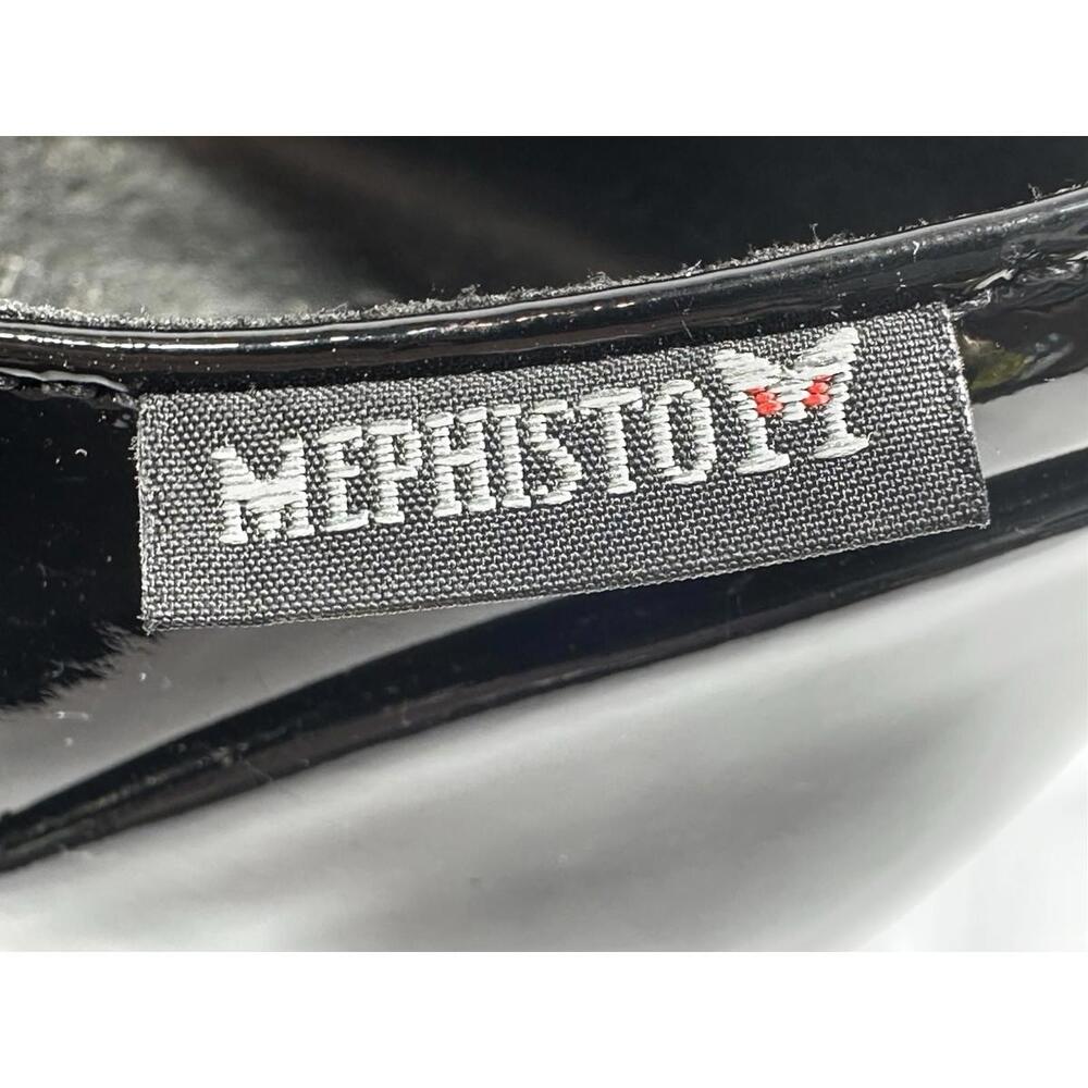 Mephisto Sabatina Black Patent Leather Oxford Lace‎ Up Shoes Size 9.5 Eur 7 - Picture 8 of 11